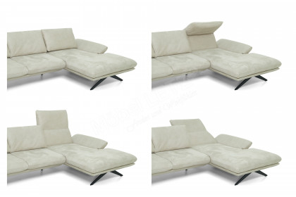 KOINOR Elements - Eckcouch Ausführung rechts creme