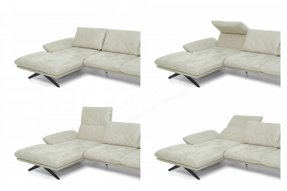 KOINOR Elements - Eckcouch Ausführung links creme