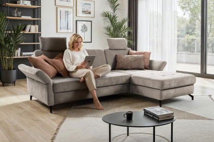 Westham-LE24 von Sit & More - Sofagarnitur rechts taupe