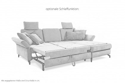 Westham-LE24 von Sit & More - Sofagarnitur rechts taupe