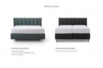 Osaka von RUF Betten - Boxspringbett in Komforthöhe braun