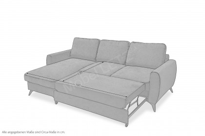 Jeffrey von Exxpo - Polstersofa links taupe