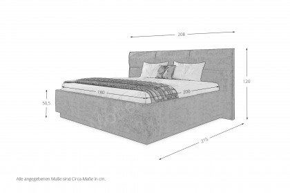 Topmotion-Dream von Ole Gunderson - Polsterbett KT TM 20 P stein