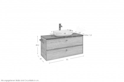 Serie 7300 von Pelipal - Badezimmer in Tropea Eiche