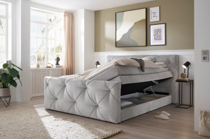 Venlo von ED-Lifestyle - Boxspringbett 180 silver