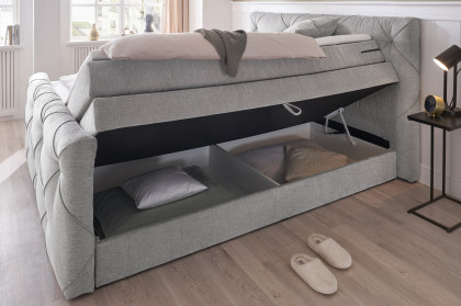 Venlo von ED-Lifestyle - Boxspringbett 180 silver