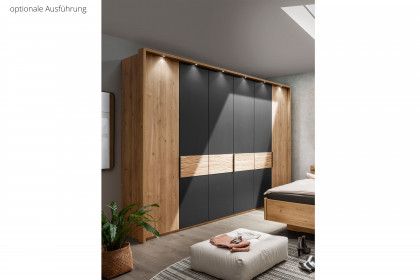 Cadiz von Wiemann - Kleiderschrank 300 champagner - Eiche - Riffholz