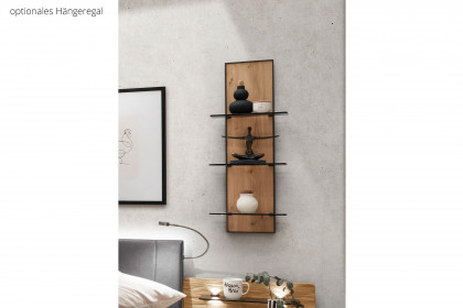 Cadiz von Wiemann - Bett 160x200 cm Bianco-Eiche mit Polsterkopfteil