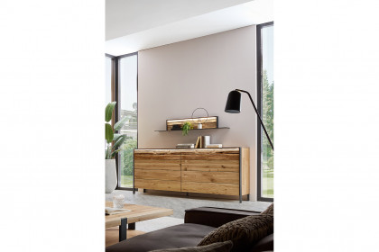 Steel living von Thielemeyer - Sideboard 720775 Wildeiche gebürstet