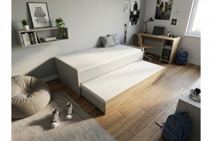 Achat von Priess - Jugendbett mit Gästebettfunktion sandgrau/ Artisan-Eiche