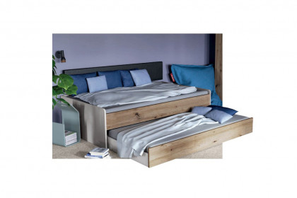 Achat von Priess - Jugendbett mit Gästebettfunktion sandgrau/ Artisan-Eiche
