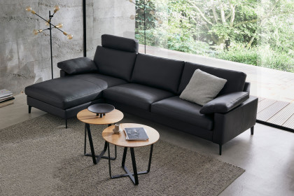 CL 500 von Erpo Polstermöbel - Ledersofa links anthrazit
