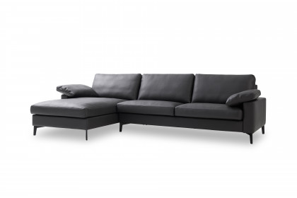 CL 500 von Erpo Polstermöbel - Ledersofa links anthrazit