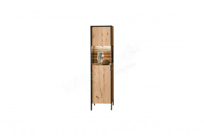 Steel living von Thielemeyer - Vitrine 720741 Wildeiche/ Spaltholz