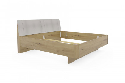 Cadiz von Wiemann - Bett 180x200 cm Eiche mit Polsterkopfteil