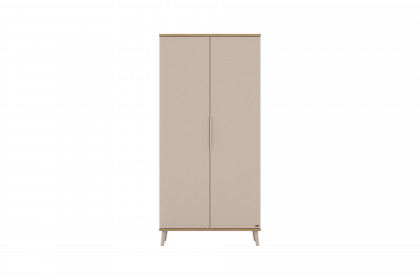 Hazel von YUNY by Paidi - Kleiderschrank schmal 2-türig cashmere-beige - Eiche