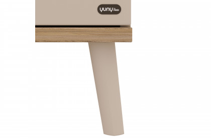 Hazel von YUNY by Paidi - Kleiderschrank schmal 2-türig cashmere-beige - Eiche