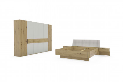 Cadiz von Wiemann - Schlafzimmer Eiche bianco - champagner