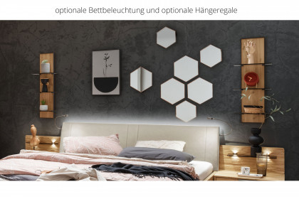 Cadiz von Wiemann - Schlafzimmer Eiche bianco - champagner