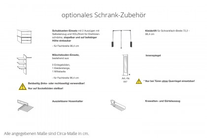 Cadiz von Wiemann - Schlafzimmer Eiche bianco - champagner