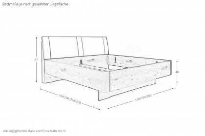 Cadiz von Wiemann - Schlafzimmer graphit - Riffholz - Bianco-Eiche