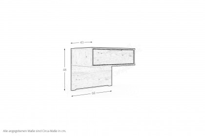 Cadiz von Wiemann - Schlafzimmer graphit - Riffholz - Bianco-Eiche