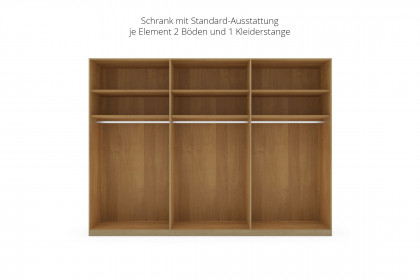 Cadiz von Wiemann - Schlafzimmer graphit - Riffholz - Bianco-Eiche