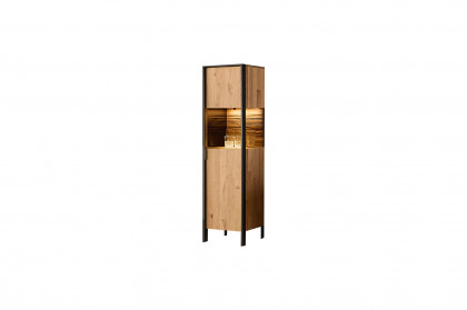 Steel living von Thielemeyer - Vitrine 720746 Wildeiche/ Spaltholz