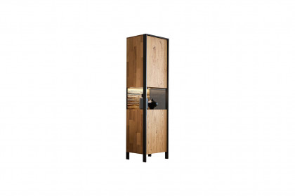 Steel living von Thielemeyer - Vitrine 720748 Wildeiche/ Spaltholz