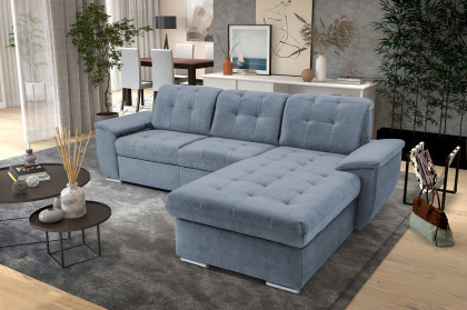 Durango von Exxpo - Ecksofa rechts light-denim