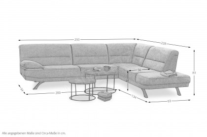 Bruno-LE18 von Grant Factory - Ecksofa rechts anthrazit