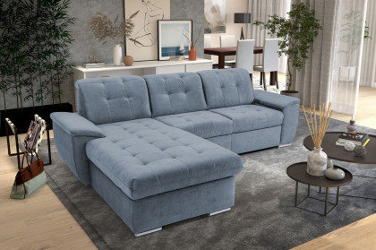 Durango von Exxpo - Ecksofa links light-denim