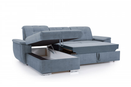 Durango von Exxpo - Ecksofa links light-denim