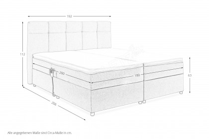Portland-Dream 6 von ED-Lifestyle - Boxbett 180 sand