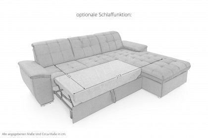 Durango von Exxpo - Polstergarnitur Varinate rechts cappuccino