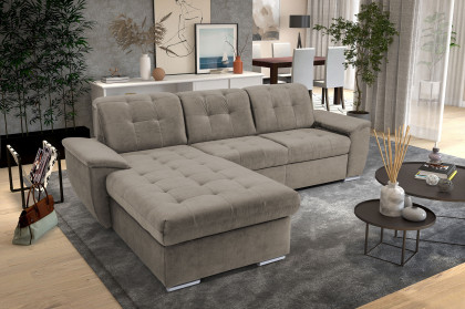 Durango von Exxpo - Polstergarnitur Varinate links cappuccino