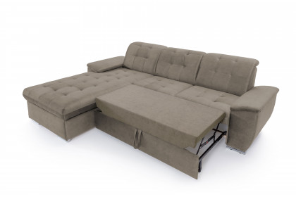 Durango von Exxpo - Polstergarnitur Varinate links cappuccino