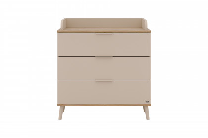 Hazel von YUNY by Paidi - Wickelkommode 3S cashmere-beige - Eiche-Montana