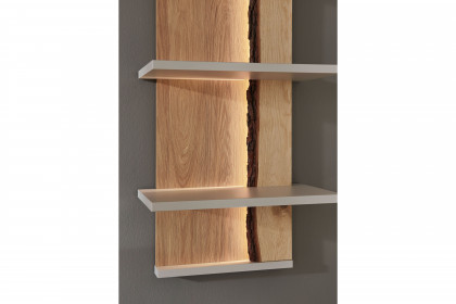 Josh von IDEAL Möbel - Wohnwand in Kaschmir mit Baumrinde