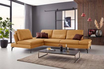 PN-IN23099 von Polinova - Ledergarnitur Variante links kurkuma