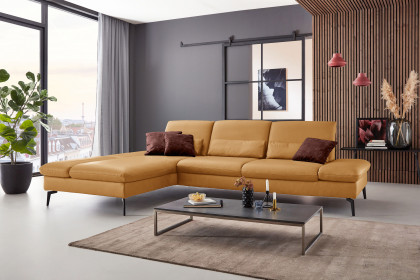 PN-IN23099 von Polinova - Ledergarnitur Variante links kurkuma