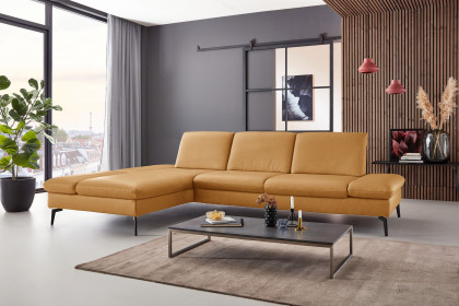 PN-IN23099 von Polinova - Ledergarnitur Variante links kurkuma