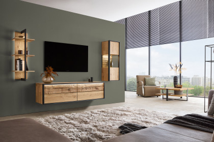 Steel living von Thielemeyer - Wohnwand 720003 Wildeiche gebürstet