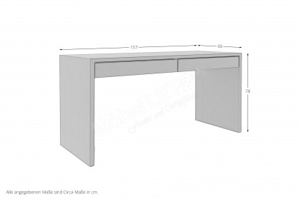Kira-System von Musterring - Homeoffice-Tisch Nussbaum nova
