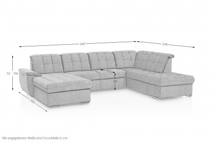Durango von Exxpo - Wohnlandschaft rechts amber