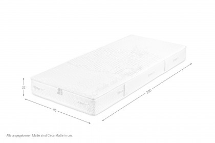 WaterTec® Premium TFK von Hemafa - Tonnen-Taschen-Federkern-Matratze 90 x 200 cm fest