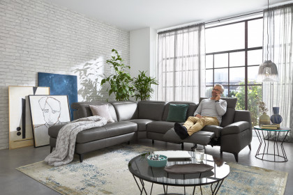 MR 9120 von Musterring - Polstersofa links grey