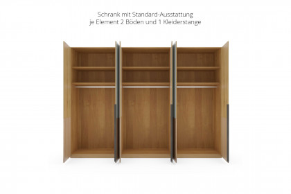 Valetta von Wiemann - Schrank mit Absetzung Massivholz Rillenstruktur