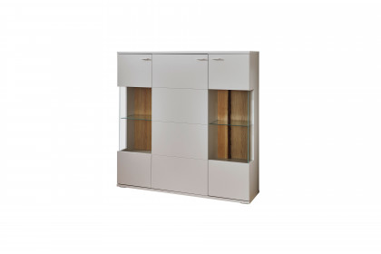 Josh von IDEAL Möbel - Highboard in Kaschmir mit Baumrinde