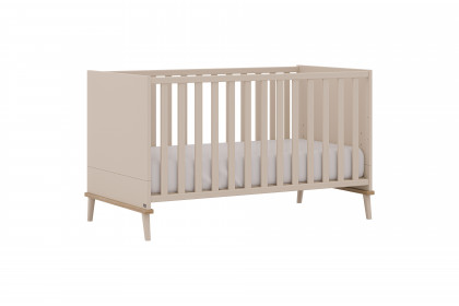 Hazel von YUNY by Paidi - Babybett 70x140 cm cashmere-beige - Eiche